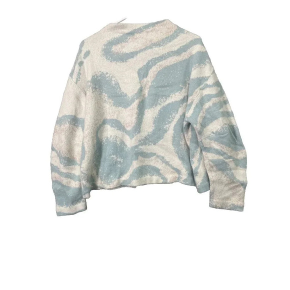 Sleeping on Snow Anthropologie Swirl Cloud Sweater Size M Wool Retro Holiday - Picture 3 of 7